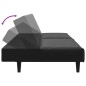 vidaXL 2-tlg. Sofagarnitur Schwarz Kunstleder vidaXL 2-tlg. Sofagarnitur Schwarz Kunstleder