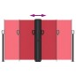vidaXL Seitenmarkise Ausziehbar Rot 140x1000 cm vidaXL Seitenmarkise Ausziehbar Rot 140x1000 cm