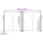vidaXL Seitenmarkise Ausziehbar Rot 140x1000 cm vidaXL Seitenmarkise Ausziehbar Rot 140x1000 cm