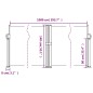 vidaXL Seitenmarkise Ausziehbar Creme 140x1000 cm vidaXL Seitenmarkise Ausziehbar Creme 140x1000 cm