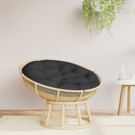 vidaXL Kissen Rund Schwarz Ø 100x11 cm Oxford-Gewebe