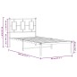 vidaXL Bettgestell mit Kopfteil Metall Schwarz 90x190 cm vidaXL Bettgestell mit Kopfteil Metall Schwarz 90x190 cm