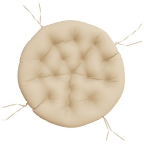 vidaXL Kissen Rund Beige Ø 100x11 cm Oxford-Gewebe