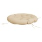 vidaXL Kissen Rund Beige Ø 100x11 cm Oxford-Gewebe vidaXL Kissen Rund Beige Ø 100x11 cm Oxford-Gewebe
