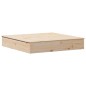 vidaXL Sandkasten mit Deckel 111x111x19,5 cm Massivholz Kiefer vidaXL Sandkasten mit Deckel 111x111x19,5 cm Massivholz Kiefer