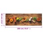 vidaXL Küchenteppich Waschbar Gewürze 60x180 cm Samt vidaXL Küchenteppich Waschbar Gewürze 60x180 cm Samt