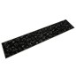vidaXL Küchenteppich Waschbar Morgen Schwarz 60x300 cm Samt vidaXL Küchenteppich Waschbar Morgen Schwarz 60x300 cm Samt