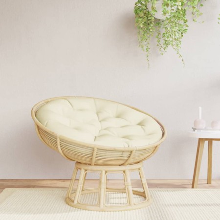vidaXL Kissen Rund Creme Ø 100x11 cm Oxford-Gewebe