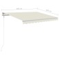 Gelenkarmmarkise Automatisch 300x250 cm Creme Gelenkarmmarkise Automatisch 300x250 cm Creme