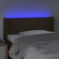 vidaXL LED Kopfteil Dunkelbraun 83x16x78/88 cm Stoff vidaXL LED Kopfteil Dunkelbraun 83x16x78/88 cm Stoff