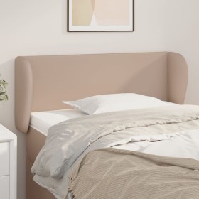 vidaXL Kopfteil mit Ohren Cappuccino-Braun 83x23x78/88 cm Kunstleder