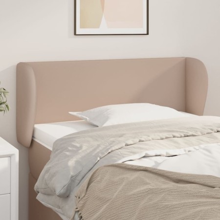 vidaXL Kopfteil mit Ohren Cappuccino-Braun 83x23x78/88 cm Kunstleder