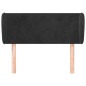 vidaXL Kopfteil mit Ohren Schwarz 103x23x78/88 cm Samt vidaXL Kopfteil mit Ohren Schwarz 103x23x78/88 cm Samt