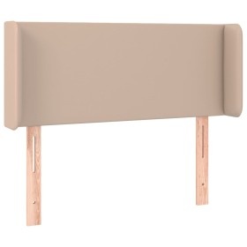 vidaXL Kopfteil mit Ohren Cappuccino-Braun 83x16x78/88 cm Kunstleder