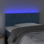 vidaXL LED Kopfteil Dunkelblau 100x5x78/88 cm Samt vidaXL LED Kopfteil Dunkelblau 100x5x78/88 cm Samt