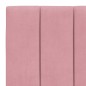 vidaXL Bettgestell mit LED-Leuchten Rosa 90x190 cm Samt vidaXL Bettgestell mit LED-Leuchten Rosa 90x190 cm Samt