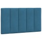 vidaXL Bettgestell mit LED-Leuchten Blau 90x200 cm Samt vidaXL Bettgestell mit LED-Leuchten Blau 90x200 cm Samt