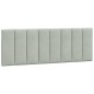 vidaXL Bettgestell mit LED-Leuchten Hellgrau 140x190 cm Samt vidaXL Bettgestell mit LED-Leuchten Hellgrau 140x190 cm Samt
