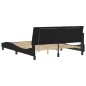 vidaXL Bettgestell mit LED-Leuchten Schwarz 160x200 cm Samt vidaXL Bettgestell mit LED-Leuchten Schwarz 160x200 cm Samt