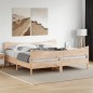 vidaXL Massivholzbett mit Kopfteil 200x200 cm Kiefer vidaXL Massivholzbett mit Kopfteil 200x200 cm Kiefer