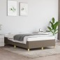 vidaXL Bettgestell Taupe 120x190 cm Stoff vidaXL Bettgestell Taupe 120x190 cm Stoff
