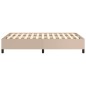 vidaXL Bettgestell Cappuccino-Braun 120x190 cm Kunstleder vidaXL Bettgestell Cappuccino-Braun 120x190 cm Kunstleder