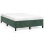 vidaXL Bettgestell Dunkelgrün 120x190 cm Samt vidaXL Bettgestell Dunkelgrün 120x190 cm Samt