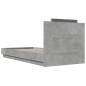 vidaXL Bettgestell mit Kopfteil Betongrau 100x200 cm Holzwerkstoff vidaXL Bettgestell mit Kopfteil Betongrau 100x200 cm Holzwerkstoff
