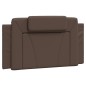 vidaXL Bettgestell mit Kopfteil Braun 100x200 cm Kunstleder vidaXL Bettgestell mit Kopfteil Braun 100x200 cm Kunstleder