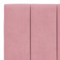 vidaXL Bettgestell mit LED-Leuchten Rosa 100x200 cm Samt vidaXL Bettgestell mit LED-Leuchten Rosa 100x200 cm Samt