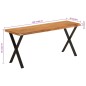 vidaXL Bank Baumkante 105 cm Massivholz Akazie vidaXL Bank Baumkante 105 cm Massivholz Akazie