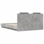 vidaXL Bettgestell mit Kopfteil Betongrau 120x200 cm Holzwerkstoff vidaXL Bettgestell mit Kopfteil Betongrau 120x200 cm Holzwerkstoff