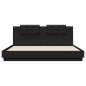 vidaXL Bettgestell mit Kopfteil Schwarz 200x200 cm Holzwerkstoff vidaXL Bettgestell mit Kopfteil Schwarz 200x200 cm Holzwerkstoff
