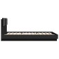 vidaXL Bettgestell mit Kopfteil Schwarz 140x200 cm Holzwerkstoff vidaXL Bettgestell mit Kopfteil Schwarz 140x200 cm Holzwerkstoff
