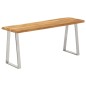 vidaXL Bank Baumkante 105 cm Massivholz Akazie vidaXL Bank Baumkante 105 cm Massivholz Akazie