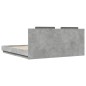 vidaXL Bettgestell mit Kopfteil Betongrau 160x200 cm Holzwerkstoff vidaXL Bettgestell mit Kopfteil Betongrau 160x200 cm Holzwerkstoff