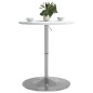 vidaXL Bartisch Weiß 60x60x90 cm Holzwerkstoff Verchromter Stahl vidaXL Bartisch Weiß 60x60x90 cm Holzwerkstoff Verchromter Stahl