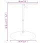 vidaXL Bartisch Weiß 60x60x90 cm Holzwerkstoff Verchromter Stahl vidaXL Bartisch Weiß 60x60x90 cm Holzwerkstoff Verchromter Stahl