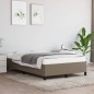 vidaXL Bettgestell Taupe 120x190 cm Stoff vidaXL Bettgestell Taupe 120x190 cm Stoff