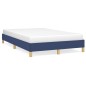 vidaXL Bettgestell ohne Matratze Blau 120x190 cm Stoff vidaXL Bettgestell ohne Matratze Blau 120x190 cm Stoff