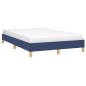 vidaXL Bettgestell ohne Matratze Blau 120x190 cm Stoff vidaXL Bettgestell ohne Matratze Blau 120x190 cm Stoff