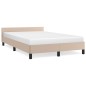 vidaXL Bettgestell mit Kopfteil Cappuccino-Braun 120x190 cm Kunstleder vidaXL Bettgestell mit Kopfteil Cappuccino-Braun 120x190 cm Kunstleder