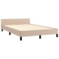 vidaXL Bettgestell mit Kopfteil Cappuccino-Braun 120x190 cm Kunstleder vidaXL Bettgestell mit Kopfteil Cappuccino-Braun 120x190 cm Kunstleder
