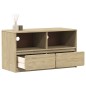 vidaXL TV-Schrank SAUDA Eiche-Optik 99x43x55 cm Massivholz Kiefer vidaXL TV-Schrank SAUDA Eiche-Optik 99x43x55 cm Massivholz Kiefer