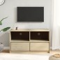 vidaXL TV-Schrank SAUDA Eiche-Optik 99x43x55 cm Massivholz Kiefer vidaXL TV-Schrank SAUDA Eiche-Optik 99x43x55 cm Massivholz Kiefer