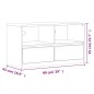 vidaXL TV-Schrank SAUDA Eiche-Optik 99x43x55 cm Massivholz Kiefer vidaXL TV-Schrank SAUDA Eiche-Optik 99x43x55 cm Massivholz Kiefer