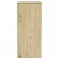 vidaXL Schubladenschrank SAUDA Eiche-Optik 76,5x39x91 cm Massivholz vidaXL Schubladenschrank SAUDA Eiche-Optik 76,5x39x91 cm Massivholz