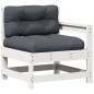 vidaXL 7-tlg. Garten-Lounge-Set mit Kissen Weiß Massivholz Kiefer vidaXL 7-tlg. Garten-Lounge-Set mit Kissen Weiß Massivholz Kiefer