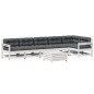 vidaXL 7-tlg. Garten-Lounge-Set mit Kissen Weiß Massivholz Kiefer vidaXL 7-tlg. Garten-Lounge-Set mit Kissen Weiß Massivholz Kiefer