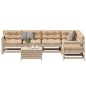 vidaXL 7-tlg. Garten-Lounge-Set mit Kissen Massivholz Kiefer vidaXL 7-tlg. Garten-Lounge-Set mit Kissen Massivholz Kiefer